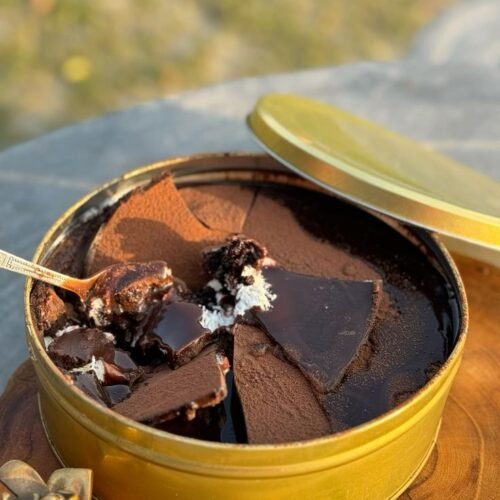 Dream Cake Tin Torte - Gold Color - 5.5 x 2.5 Inch