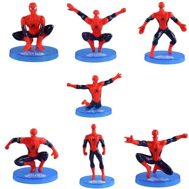❤️READY STOCK❤️Spiderman Cake Topper _ Figure Collection (7 IN 1)
