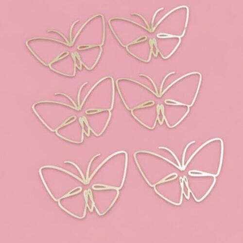 Acrylic Butterfly Cutout Topper-5Pcs