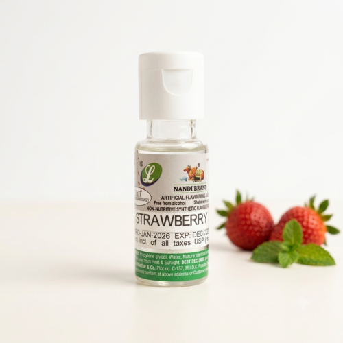 Nandi Brand Strawberry Essence Flavour food flavoring bottle 20ML