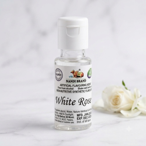 Nandi Brand White Rose Essence Flavour food flavoring bottle 20ML